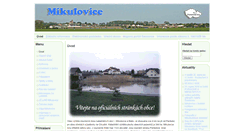 Desktop Screenshot of obecmikulovice.cz