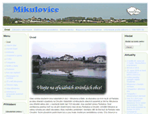 Tablet Screenshot of obecmikulovice.cz